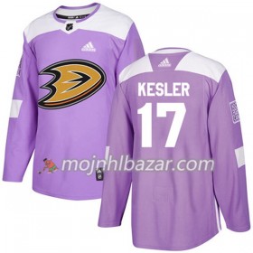 Dresovi Anaheim Ducks Ryan Kesler 17 Adidas 2017-2018 Purpurna Fights Cancer Practice Authentic - Muške
